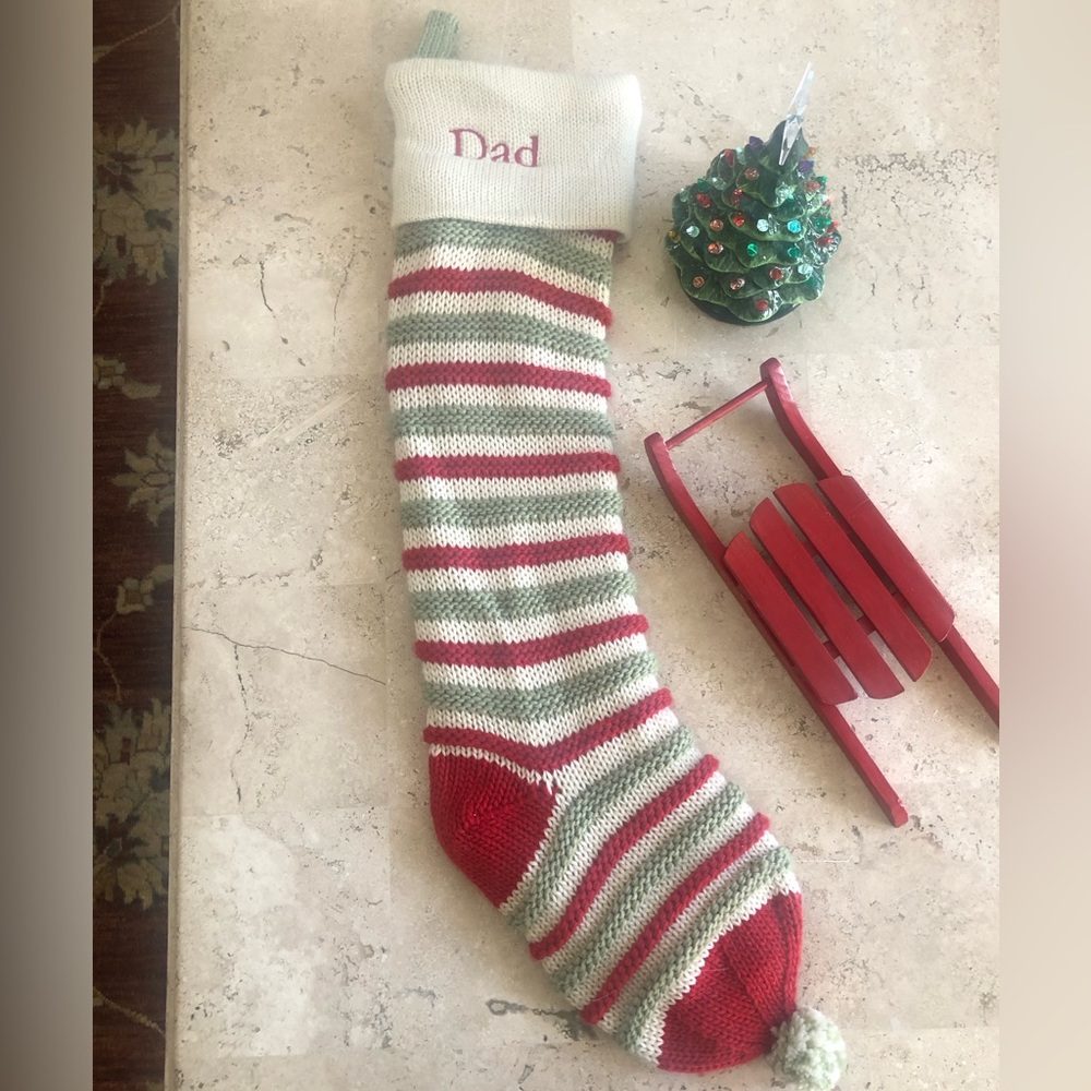 Pottery Barn Oversized Stocking- “Dad”